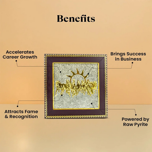 Pyrite7HorseFrame™| MoneyMagnetFrame