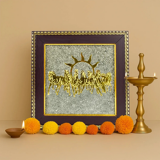 Pyrite7HorseFrame™| MoneyMagnetFrame