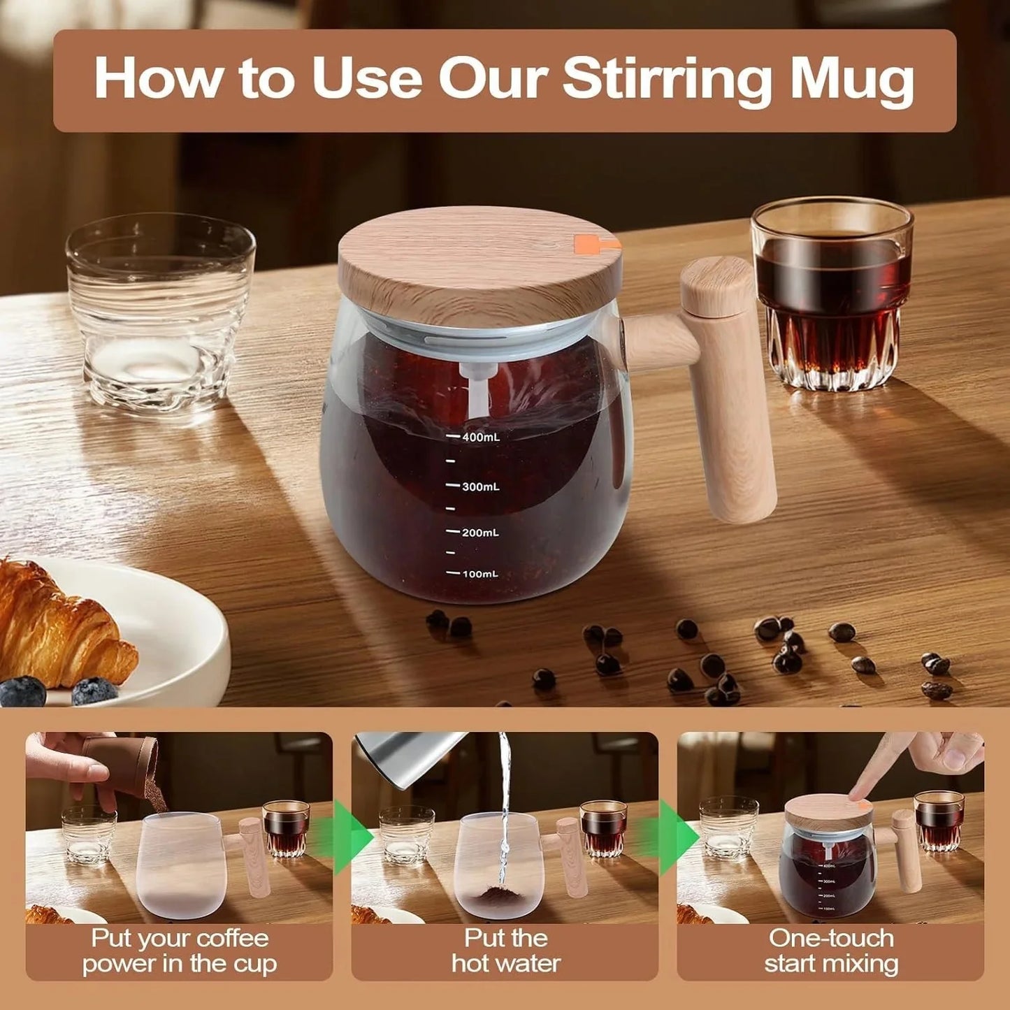 BlendUp™ | Self Stirring Mug